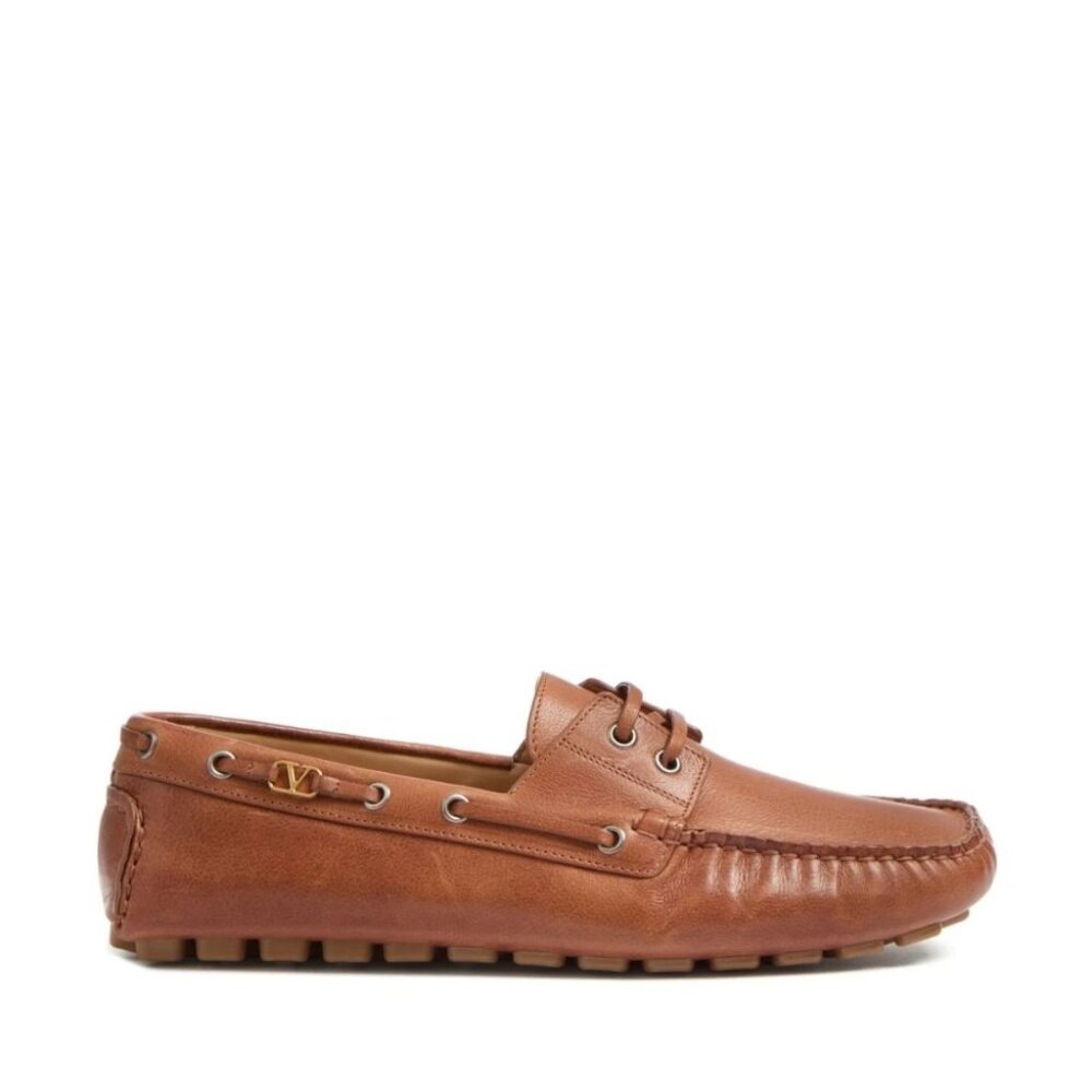 NEW VALENTINO GARAVANI Driver Fastaway Lace-Up Boat Shoes – Men’s US 10.5